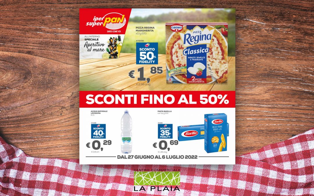 SCONTI FINO AL 50% – La promozione sarà valida dal 27 Giugno al 6 Luglio 2022