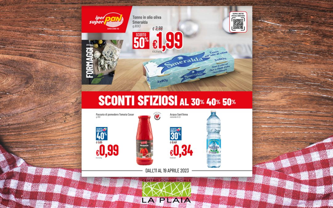 SCONTI SFIZIOSI AL 30% 40% 50% – La promozione sarà valida fino al 19 Aprile 2023