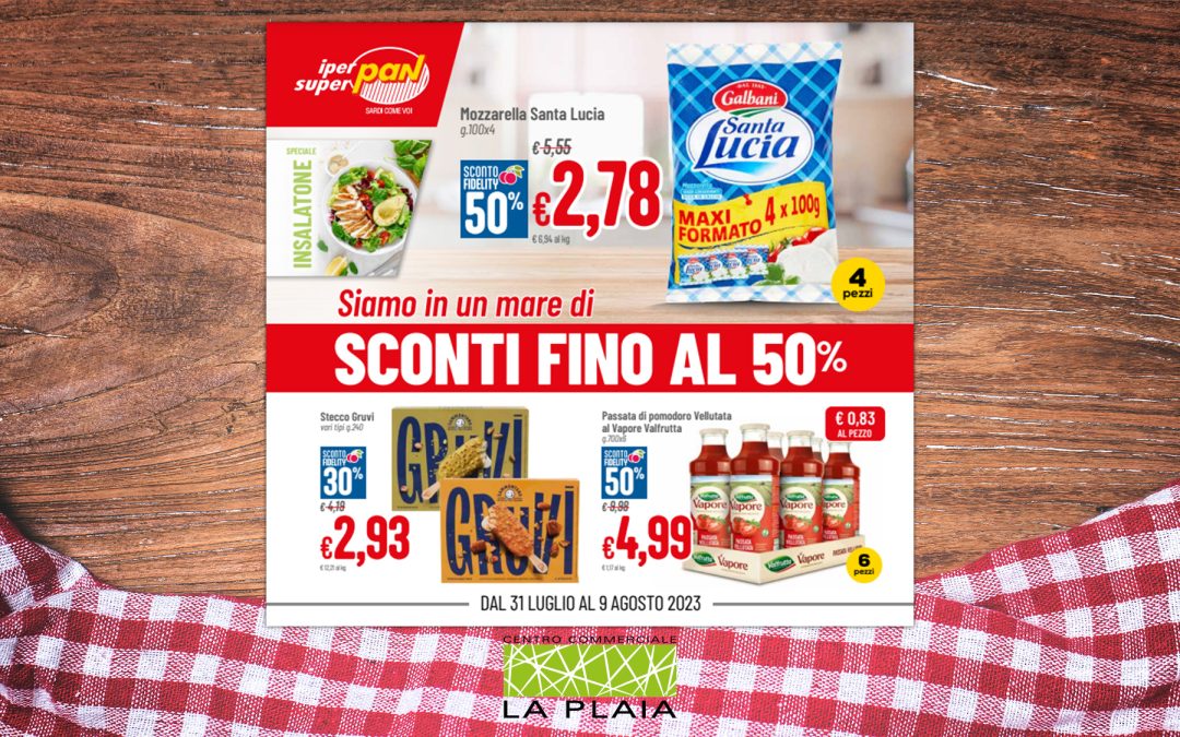 SCONTI FINO AL 50% – La promozione sarà valida fino al 9 Agosto 2023