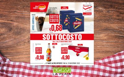 SOTTOCOSTO – La promozione sarà valida fino al 12 Novembre 2023