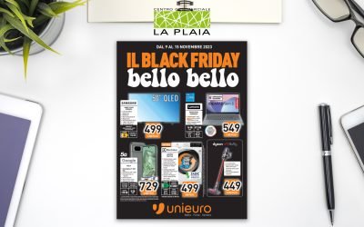 Volantino Unieuro IL BLACK FRIDAY BELLO BELLO valido fino al 15 Novembre 2023