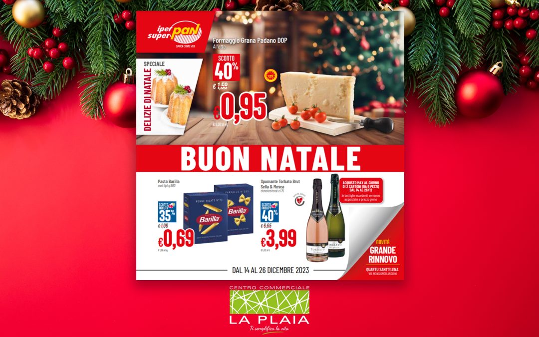 BUON NATALE – La promozione sarà valida fino al 26 Dicembre 2023