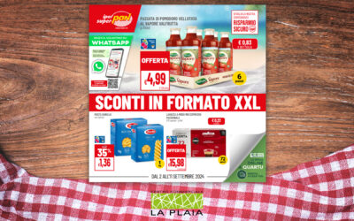 SCONTI IN FORMATO XXL – La promozione sarà valida fino all’11 Settembre 2024