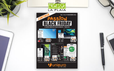 Volantino Unieuro PASSION BLACK FRIDAY Valido fino al 19 Novembre 2024