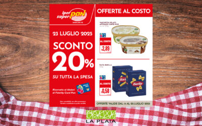 OFFERTE AL COSTO – La promozione sarà valida fino al 22 Luglio 2025